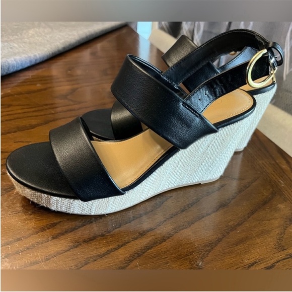 black wedges like new used once - Picture 3 of 4